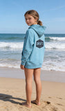 Junior Drift Teal Organic Heavyweight Hoody
