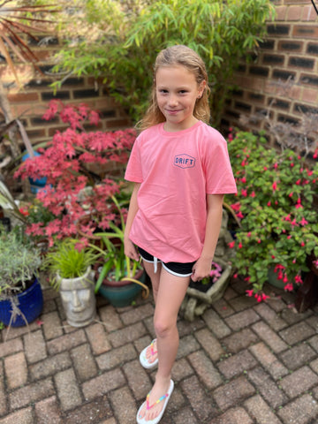 Drift Junior Pink Joy Organic Logo Tee