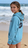 Junior Drift Teal Organic Heavyweight Hoody