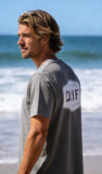 Drift Misty Grey Organic Logo Tee
