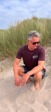 Drift Red Brown Organic Logo Tee