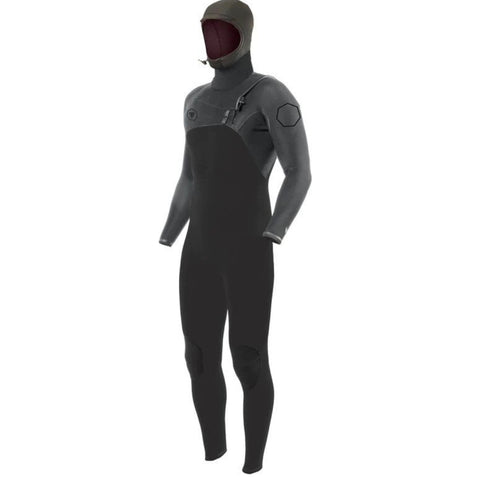 Vissla High Seas II Men's 4/3MM Chest Zip Hooded Wetsuit - Charcoal - 2023/24