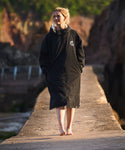 Samphire Weatherproof Long Sleeve Changing Robe - Black