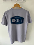 Drift Lavender Organic Logo Tee Denim Print