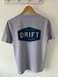 Drift Lavender Organic Logo Tee Denim Print