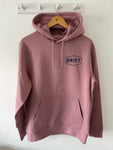 Drift Dark Pink Heavyweight Hoody in Organic Cotton