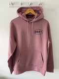 Drift Dark Pink Heavyweight Hoody in Organic Cotton