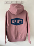 Drift Dark Pink Heavyweight Hoody in Organic Cotton