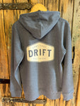Drift Dark Heather Blue Zip Hoody