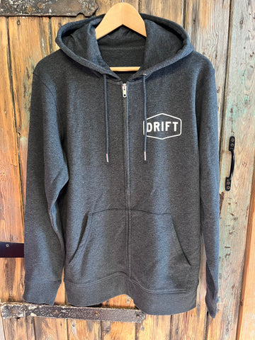 Drift Dark Heather Grey Zip Hoody