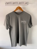 Drift Misty Grey Organic Logo Tee
