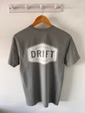 Drift Misty Grey Organic Logo Tee