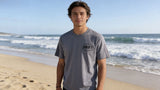 Drift Blue Grey Organic Logo Tee