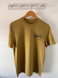 Drift Faded Olive Organic Logo Tee