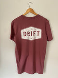 Drift Dark Rose Organic Logo Tee