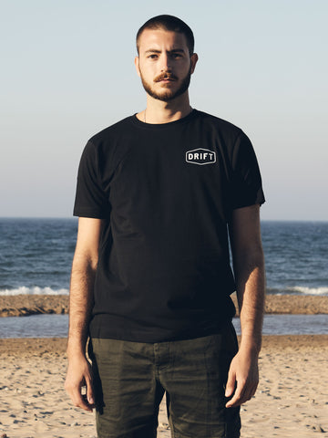 Drift Black Logo Organic Tee