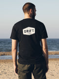 Drift Black Logo Organic Tee