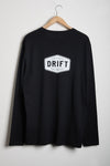 Drift Long Sleeve Organic Tee in Black